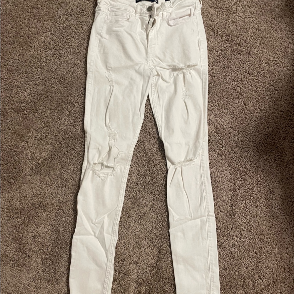White Hollister jeggings